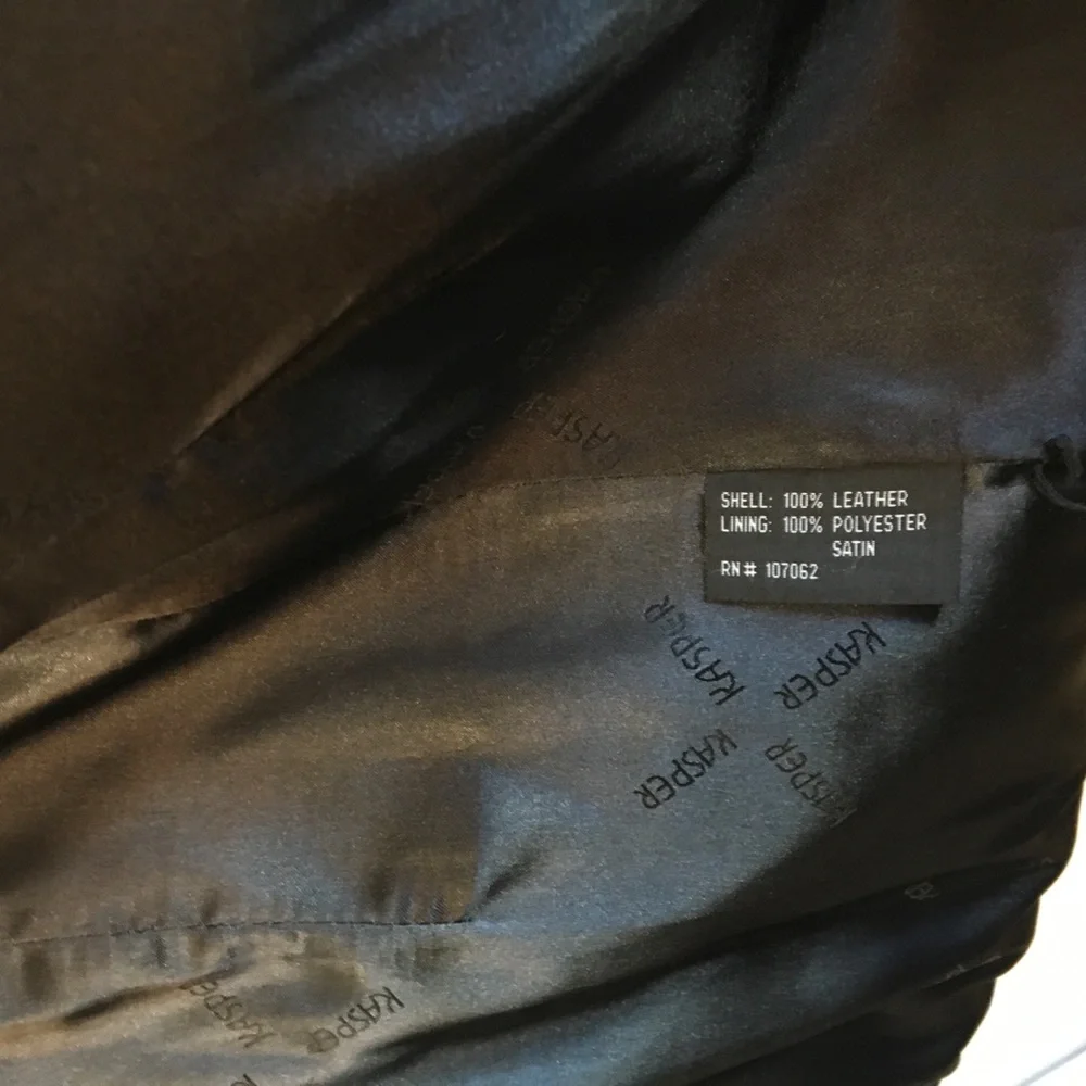 Kasper 100% Leather Woman’s Coat Black S